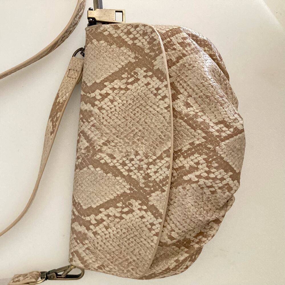 Anthropologie Emma Faux Animal Print Convertible Crossbody Belt Bag - Picture 7 of 8
